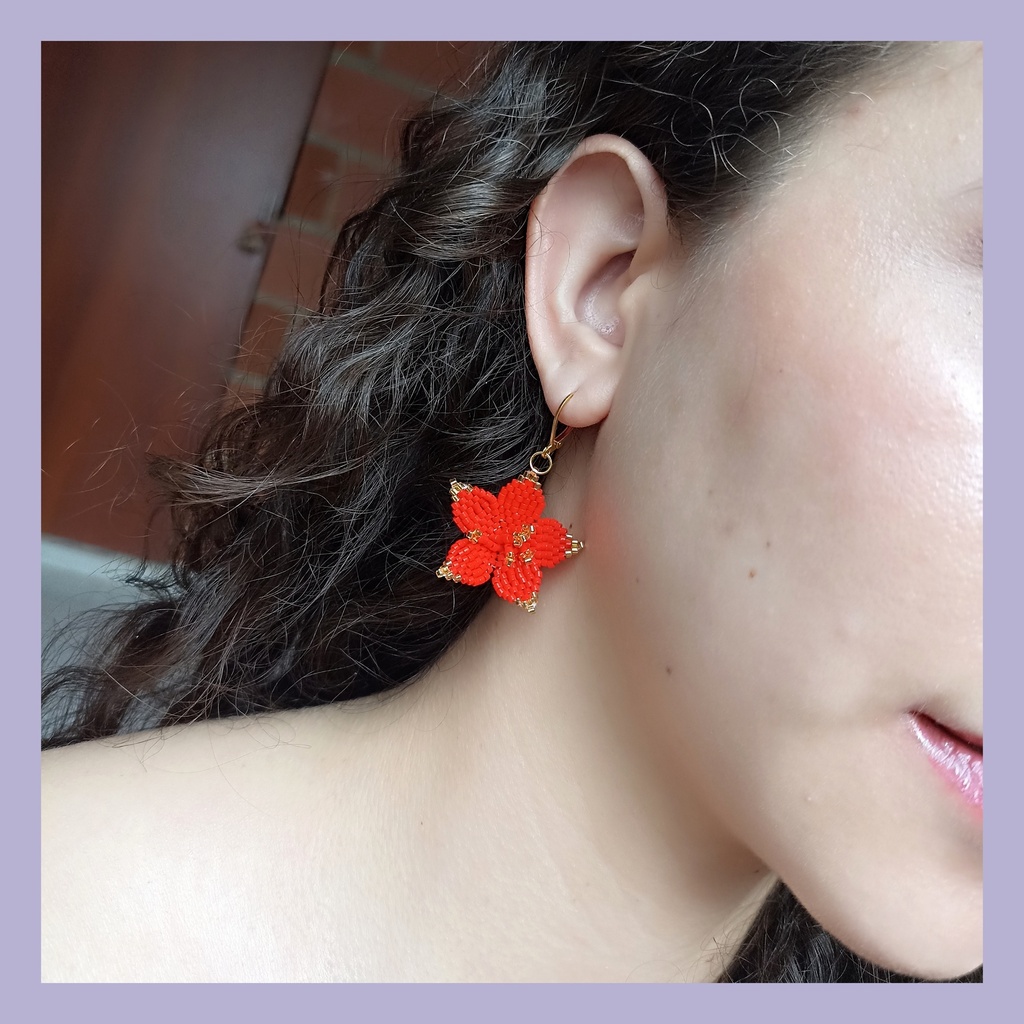 Aretes flor