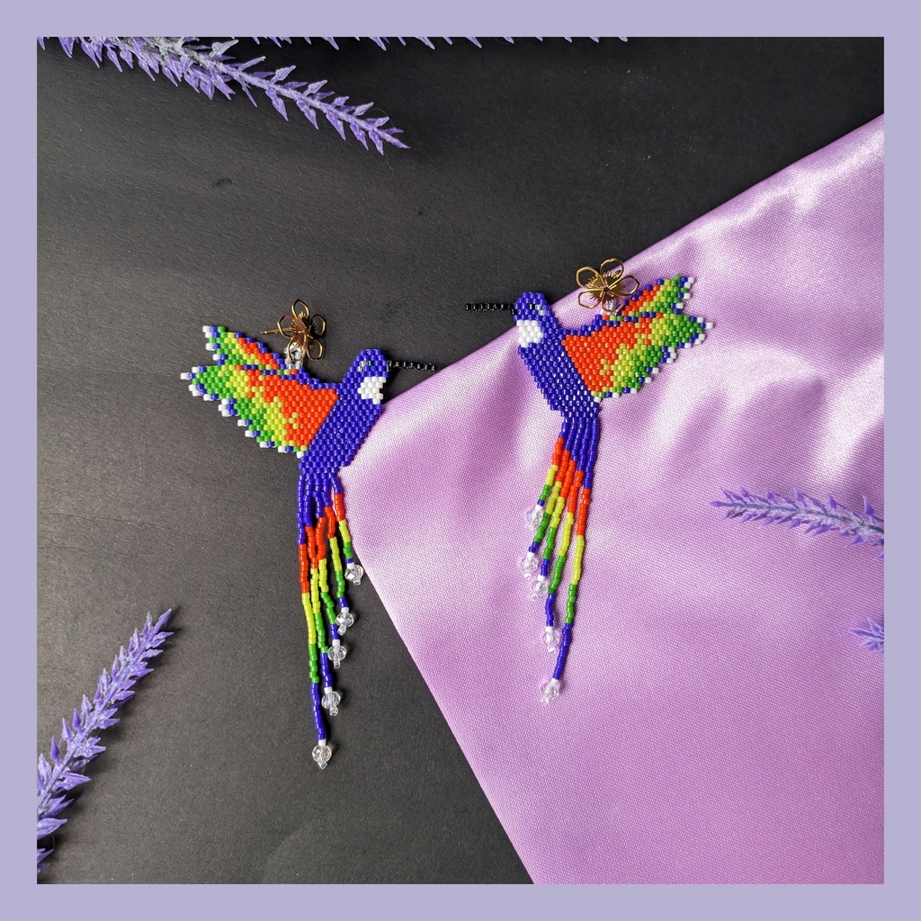 Aretes Colibríes 