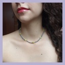 Collar happy blanco y negro