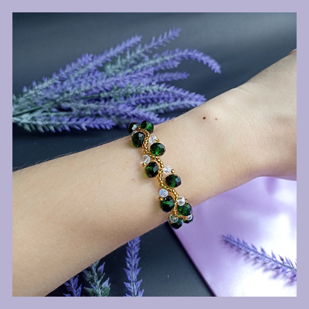Pulseras Murano cruzada 