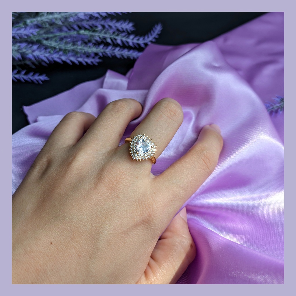 Anillo corazón circones