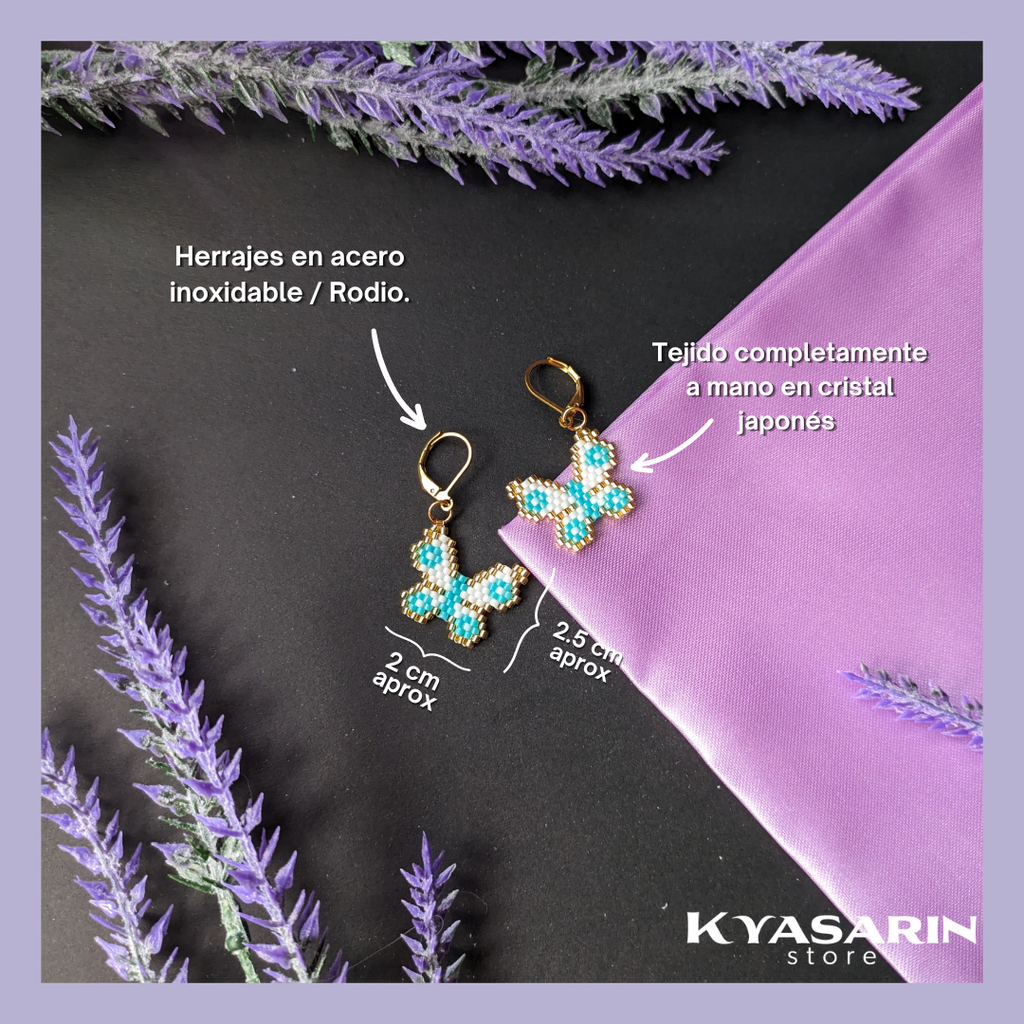 Aretes mariposas 