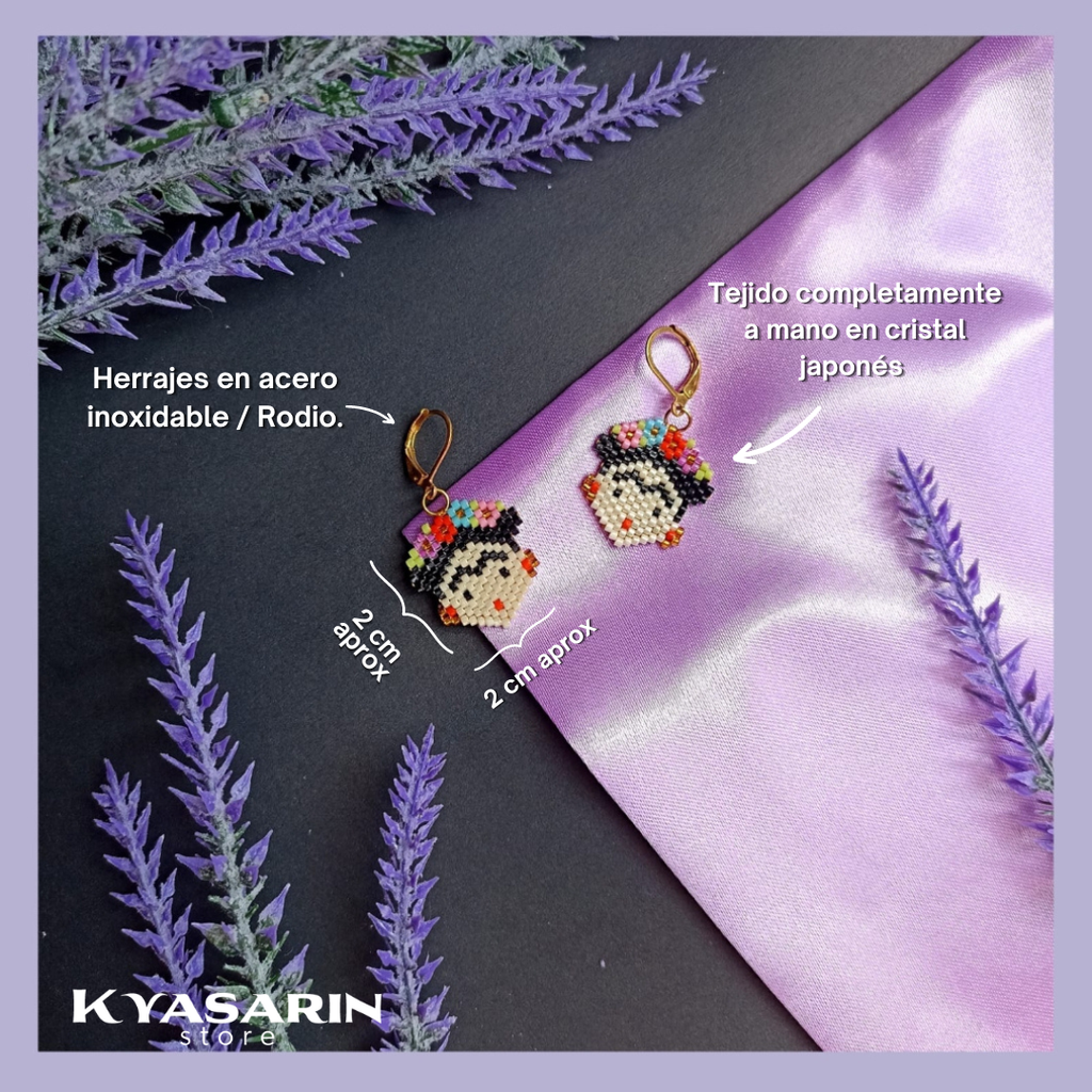 Aretes Frida Kahlo 