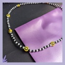 Collar happy blanco y negro