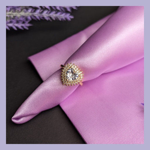 Anillo corazón circones