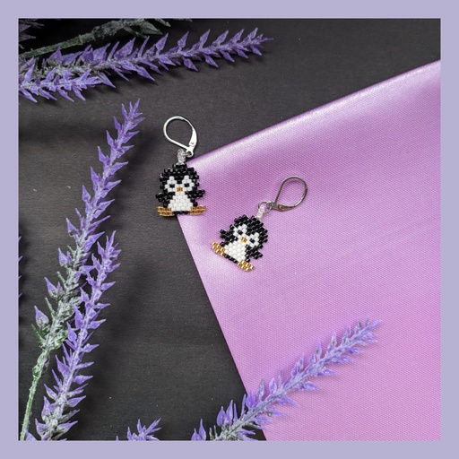 Aretes pingüinos