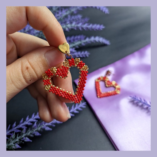 Aretes corazón 